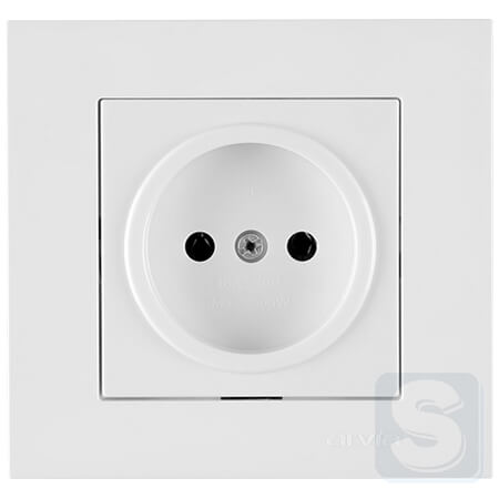 Розетка без заземлення 16A/220V Arvia Electric KAREN Білий (20 01 1000 215)